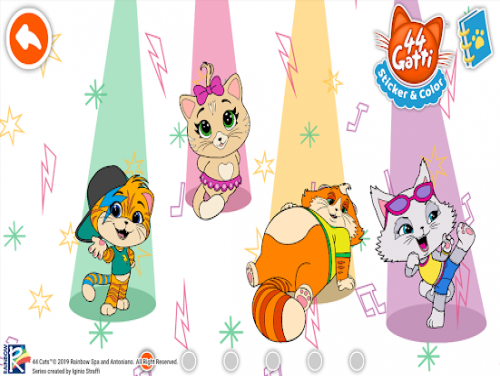 44 Cats - Sticker & Color: Enredo do jogo