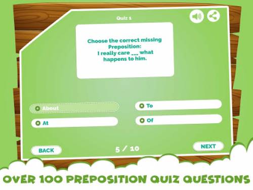 Learn Prepositions Quiz Kids: Trame du jeu