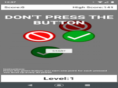 Don't press the button: Enredo do jogo