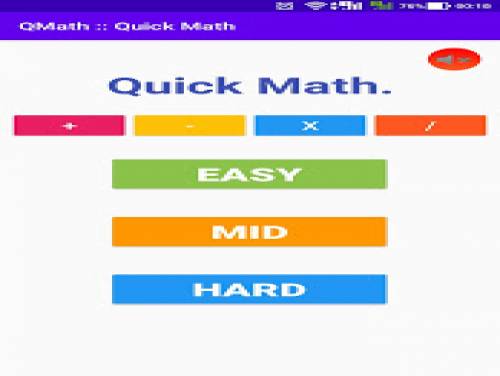 QMath - Quick Math: Trama del juego