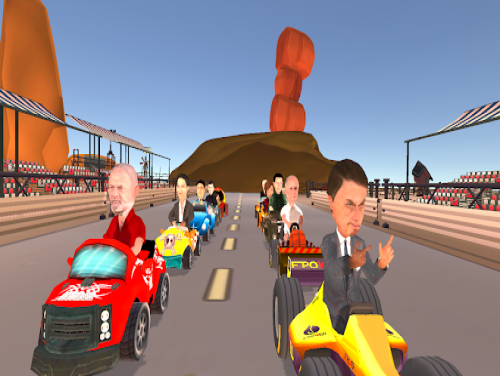 Kandidatos Kart: Corrida entre políticos: Videospiele Grundstück