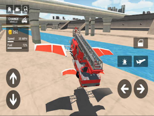 Fire Truck Flying Car: Videospiele Grundstück