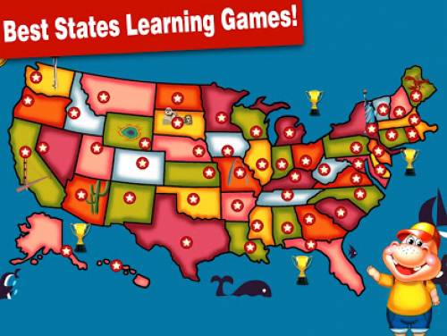 50 States & Capitals - Geography Learning Games: Trama del juego