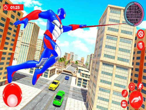 robot volante della eroe di corda città criminale: Videospiele Grundstück